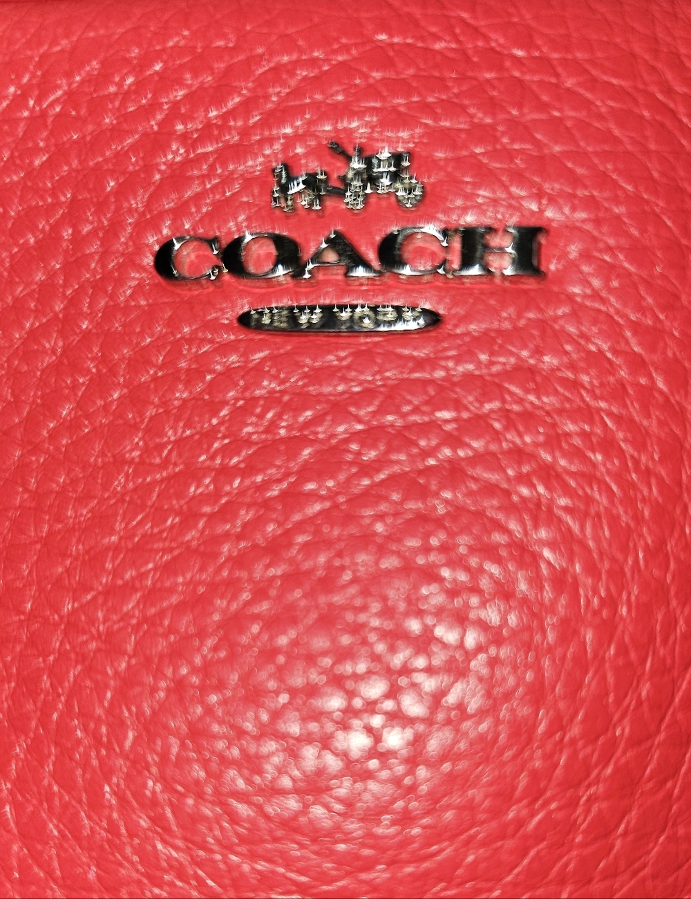 Coach Double Zip Camera Crossbody Bag Red Pebbled Leather F65988 | Boutique EUC - Picture 11 of 11